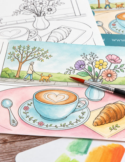 Mini Watercolor Kit: Cafe Latte