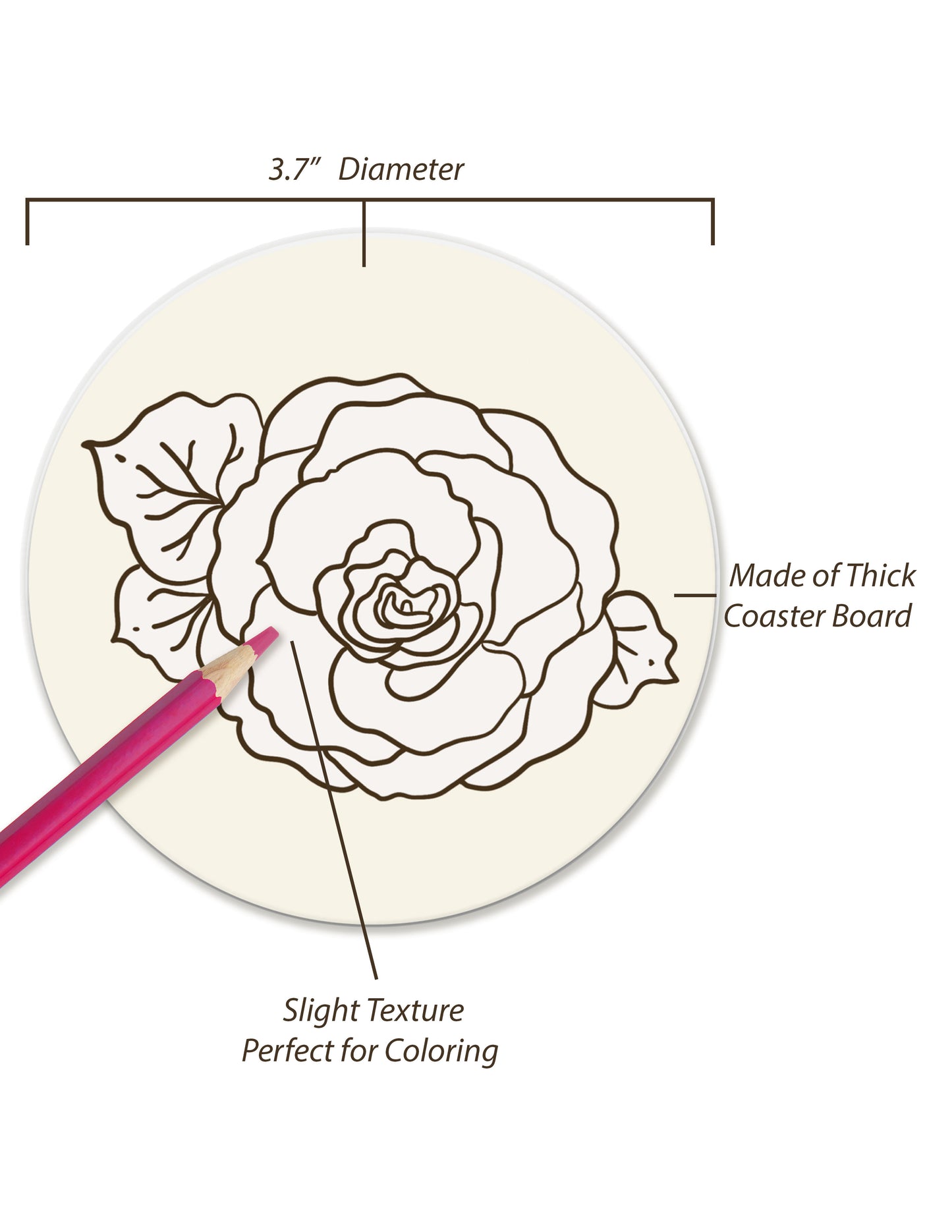 Color-Me Coasters: Blooming Begonias