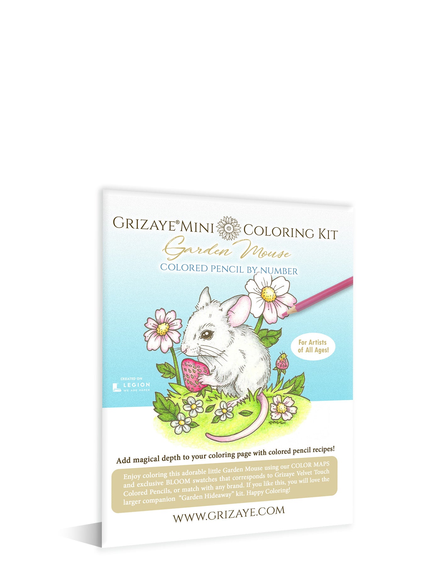 Mini Coloring Kit: Garden Mouse