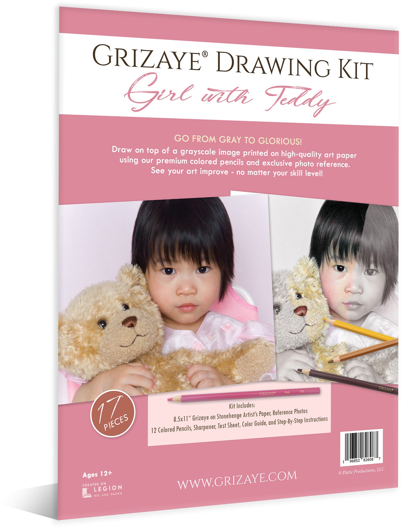 Drawing Kit: Girl with Teddy