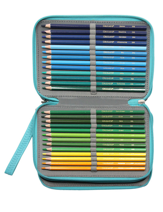72 Piece Colored Pencil Set in Zip-Up Case