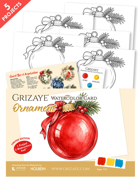 LIMITED EDITION Watercolor Card: Ornament