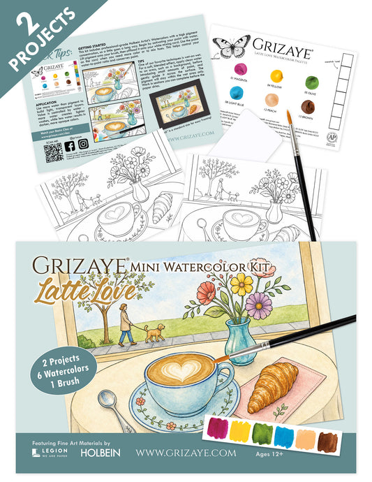 Mini Watercolor Kit: Latte Love