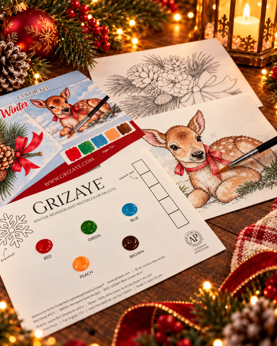 Mini Watercolor Kit: Winter Wonderland