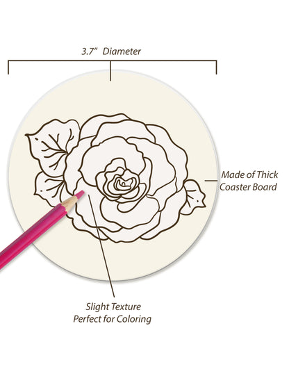 Color-Me Coasters: Blooming Begonias