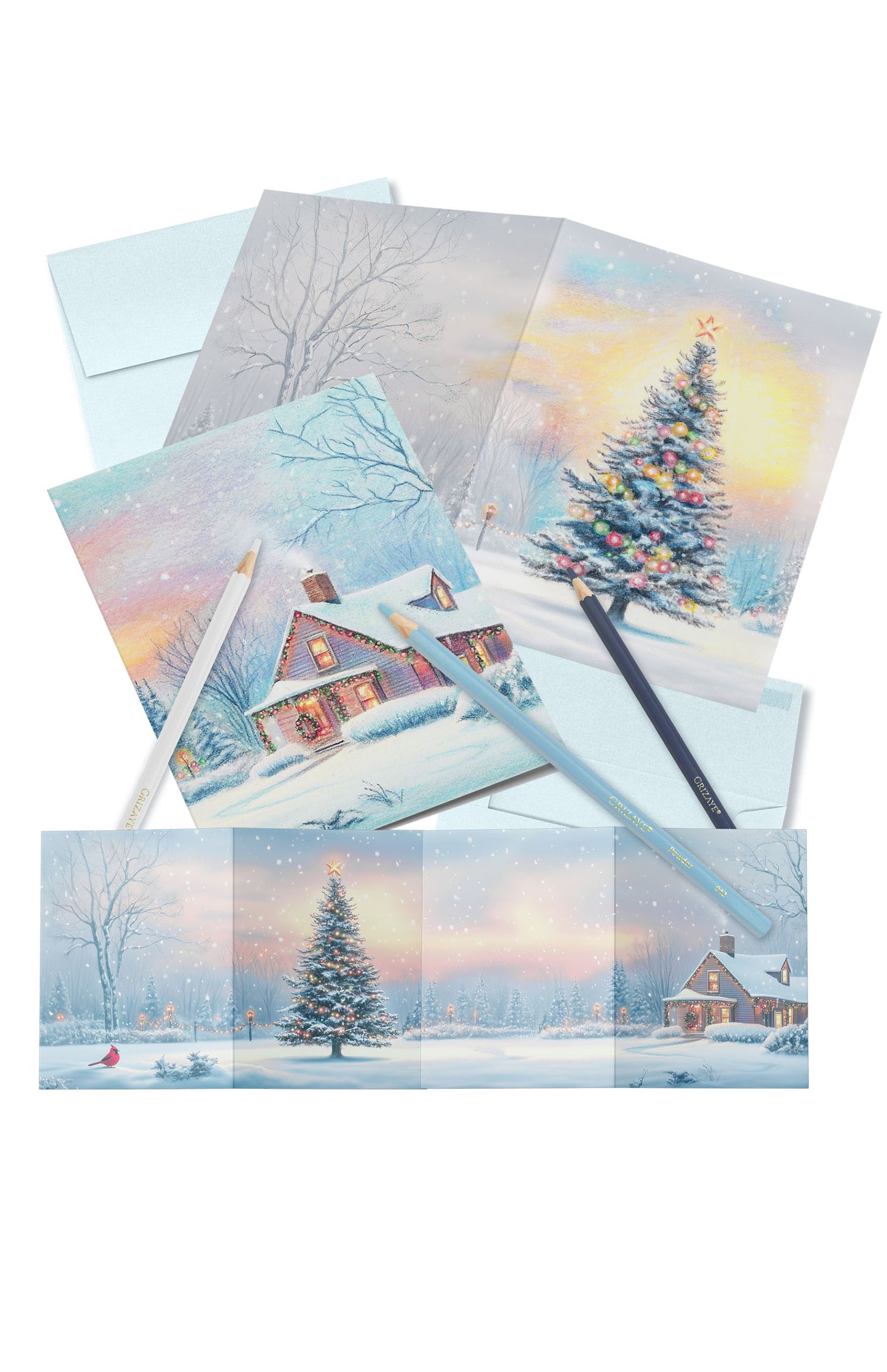 Drawing Kit: Christmas Evening Card Set