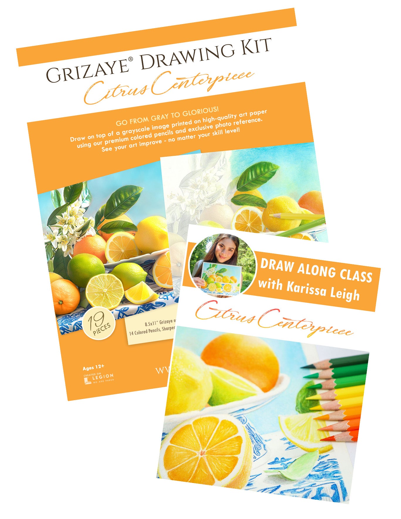 Drawing Kit: Citrus Centerpiece