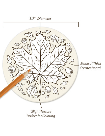 Color-Me Coasters: Falling Leaves