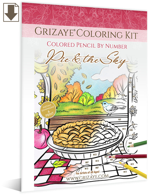 Coloring Kit: Pie & the Sky (PDF)