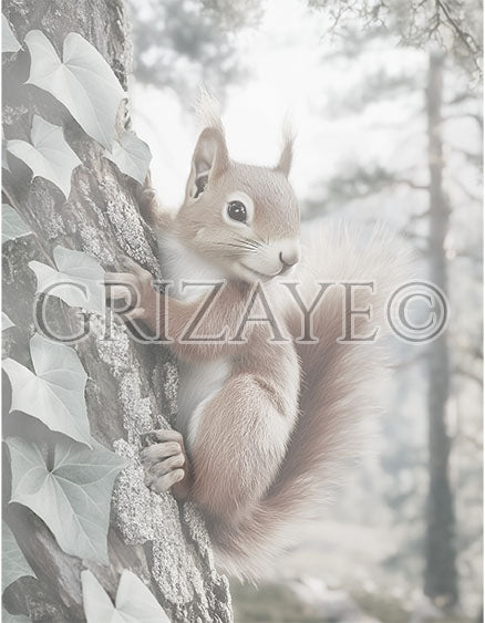 Drawing Kit: Red Squirrel