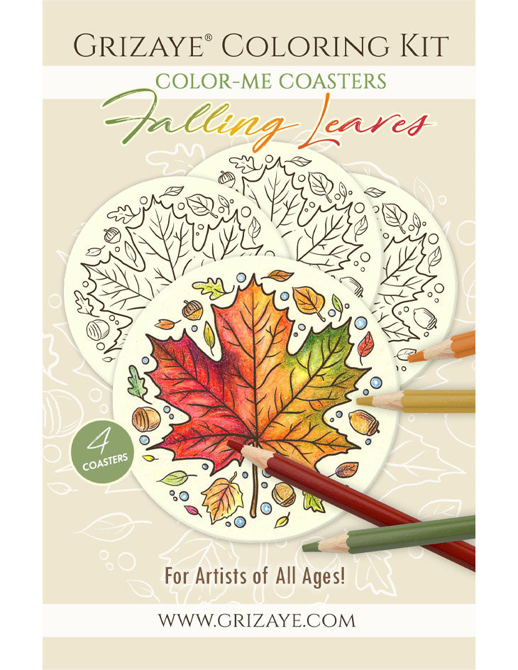 Color-Me Coasters: Falling Leaves