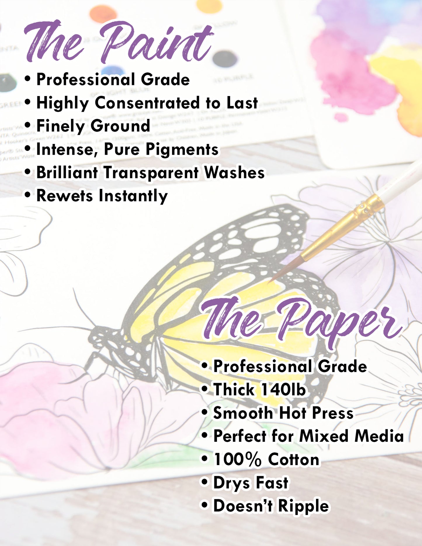 Watercolor Kit: Flutterby
