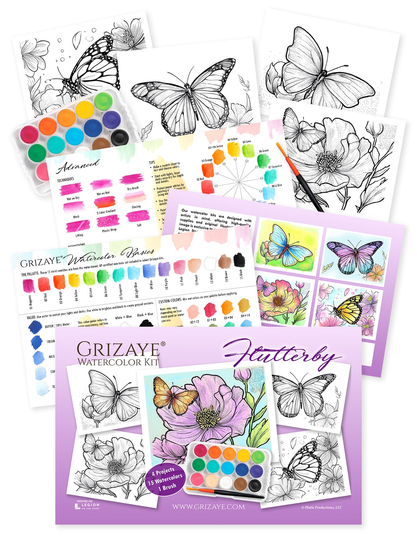 Watercolor Kit: Flutterby