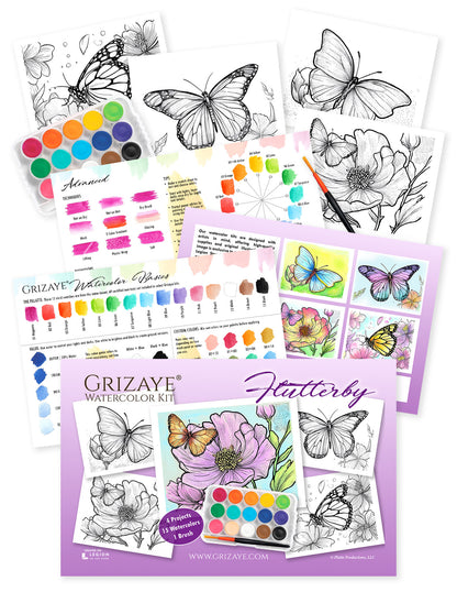 Watercolor Kit: Flutterby