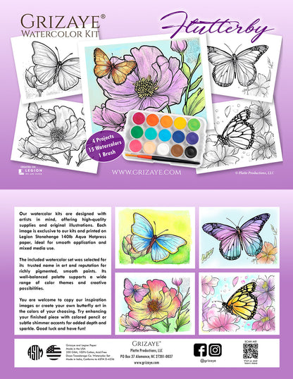 Watercolor Kit: Flutterby