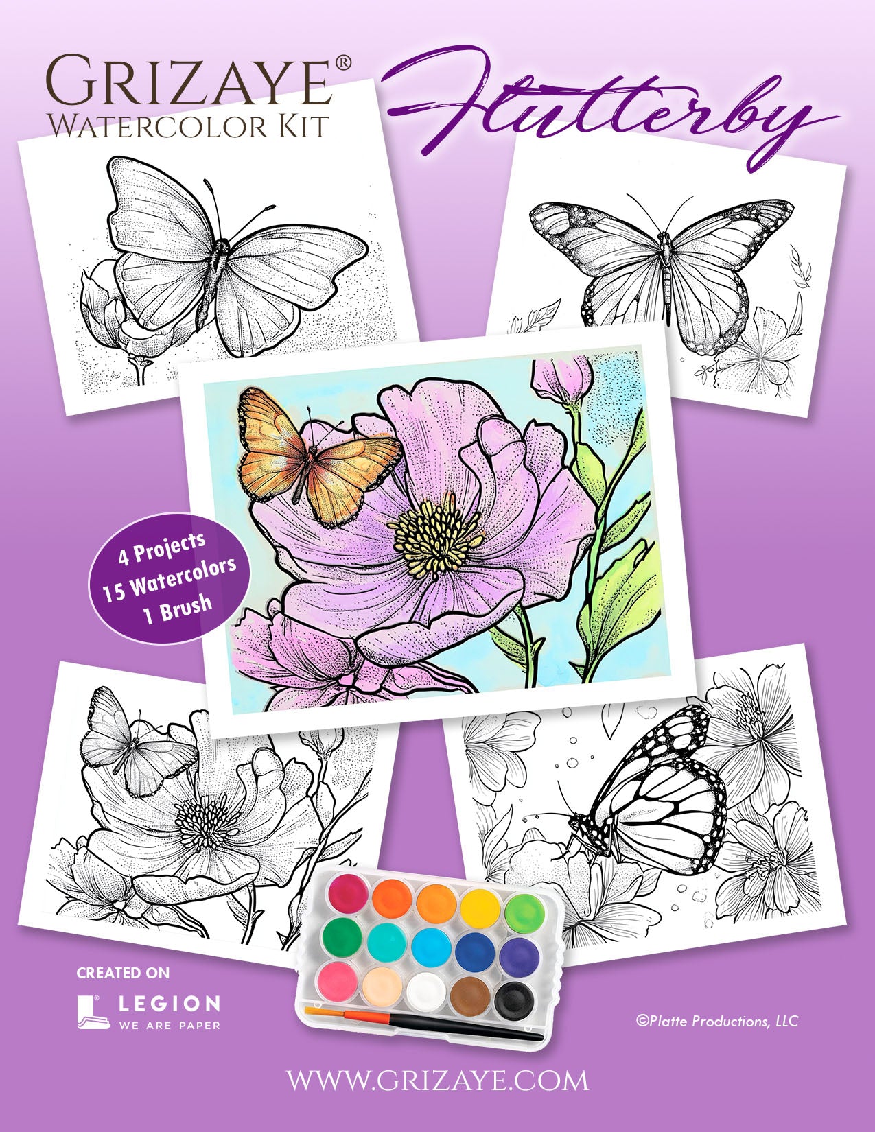 Watercolor Kit: Flutterby