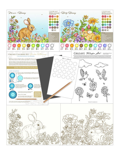 Coloring Kit: Garden Hideaway