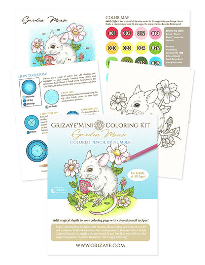 Coloring Kit: Garden Mouse