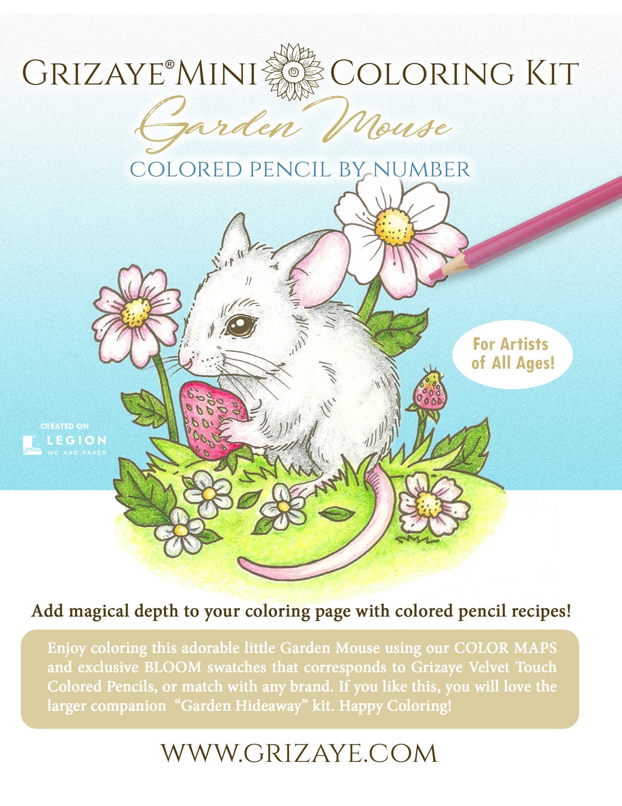 Coloring Kit: Garden Mouse