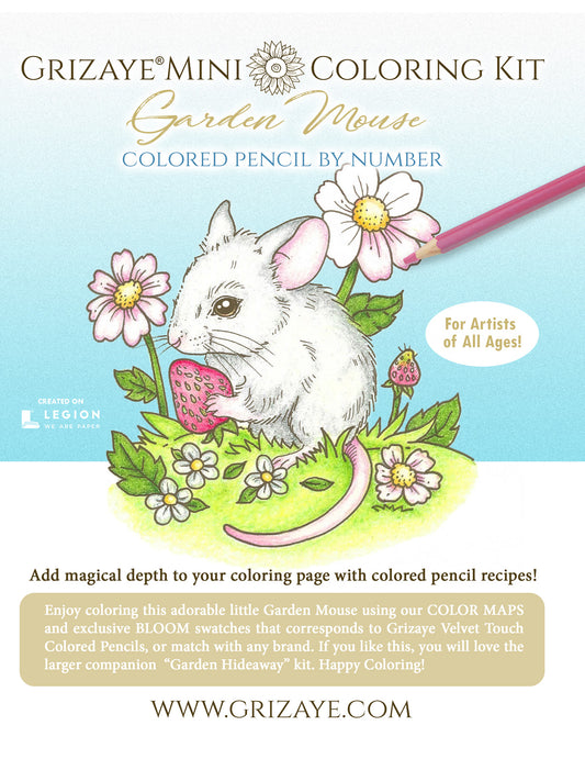 Coloring Kit: Garden Mouse