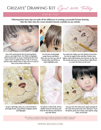 Drawing Kit: Girl with Teddy