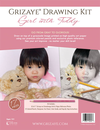 Drawing Kit: Girl with Teddy