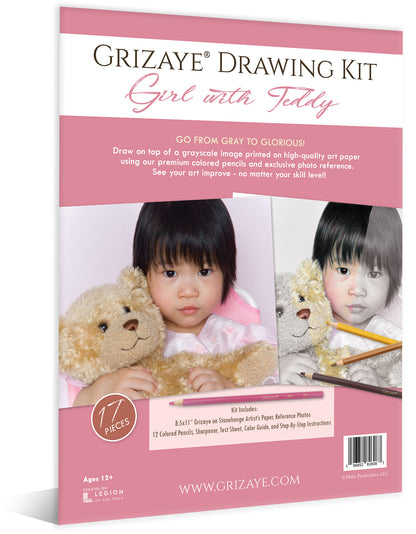 Drawing Kit: Girl with Teddy