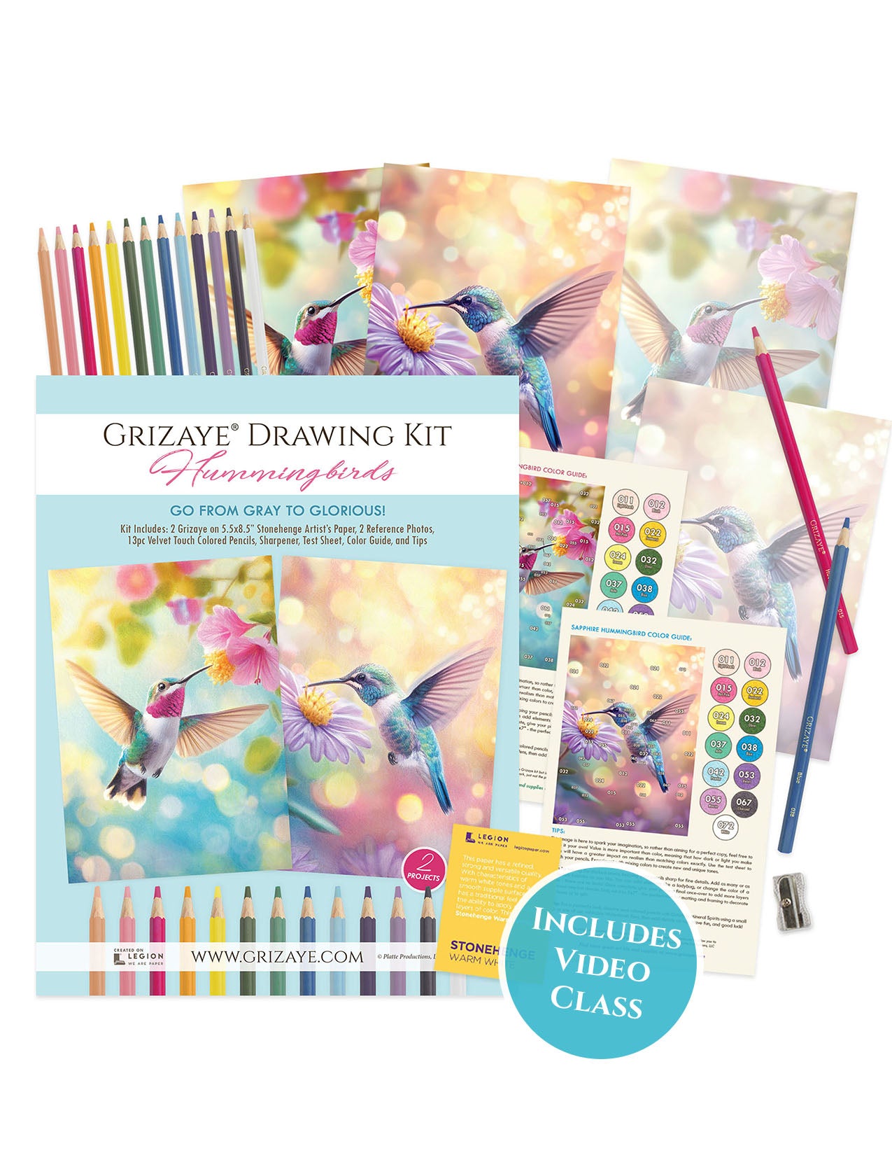Drawing Kit: Hummingbirds