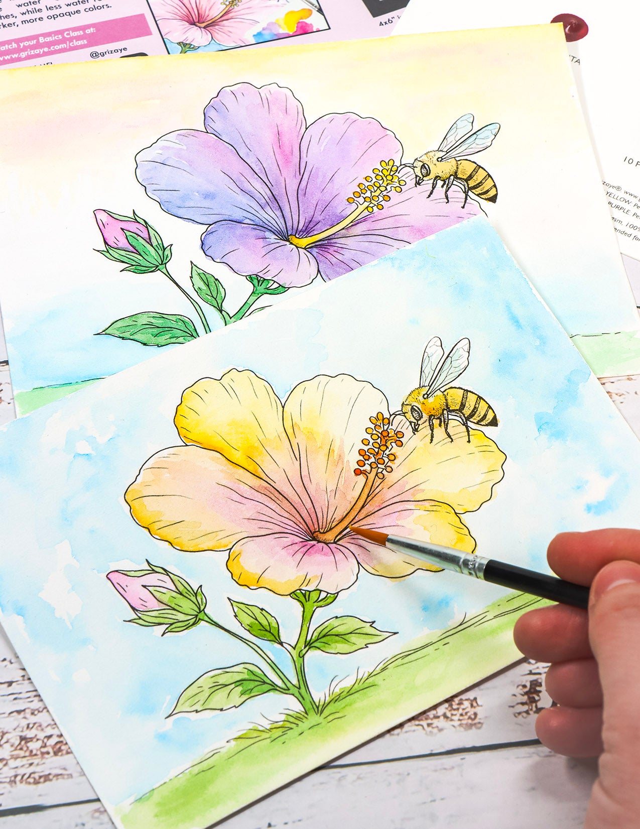Mini Watercolor Kit: Sharon & the Bee