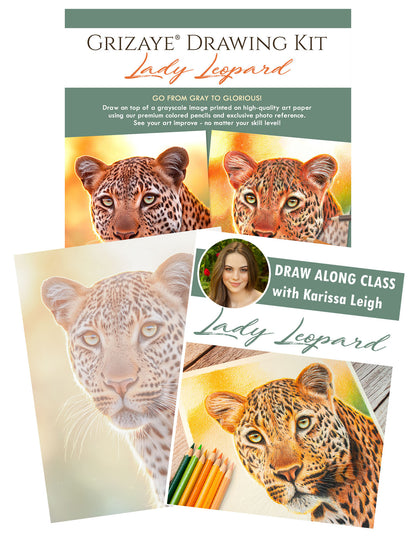 Drawing Kit: Lady Leopard