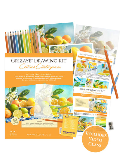 Drawing Kit: Citrus Centerpiece