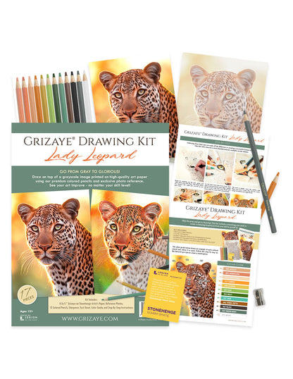 Drawing Kit: Lady Leopard