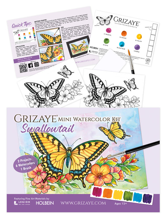 Mini Watercolor Kit: Swallowtail
