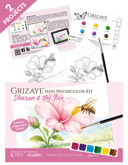 Mini Watercolor Kit: Sharon & the Bee