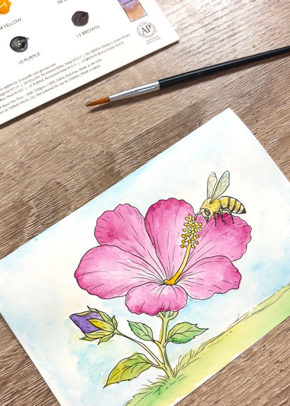 Mini Watercolor Kit: Sharon & the Bee