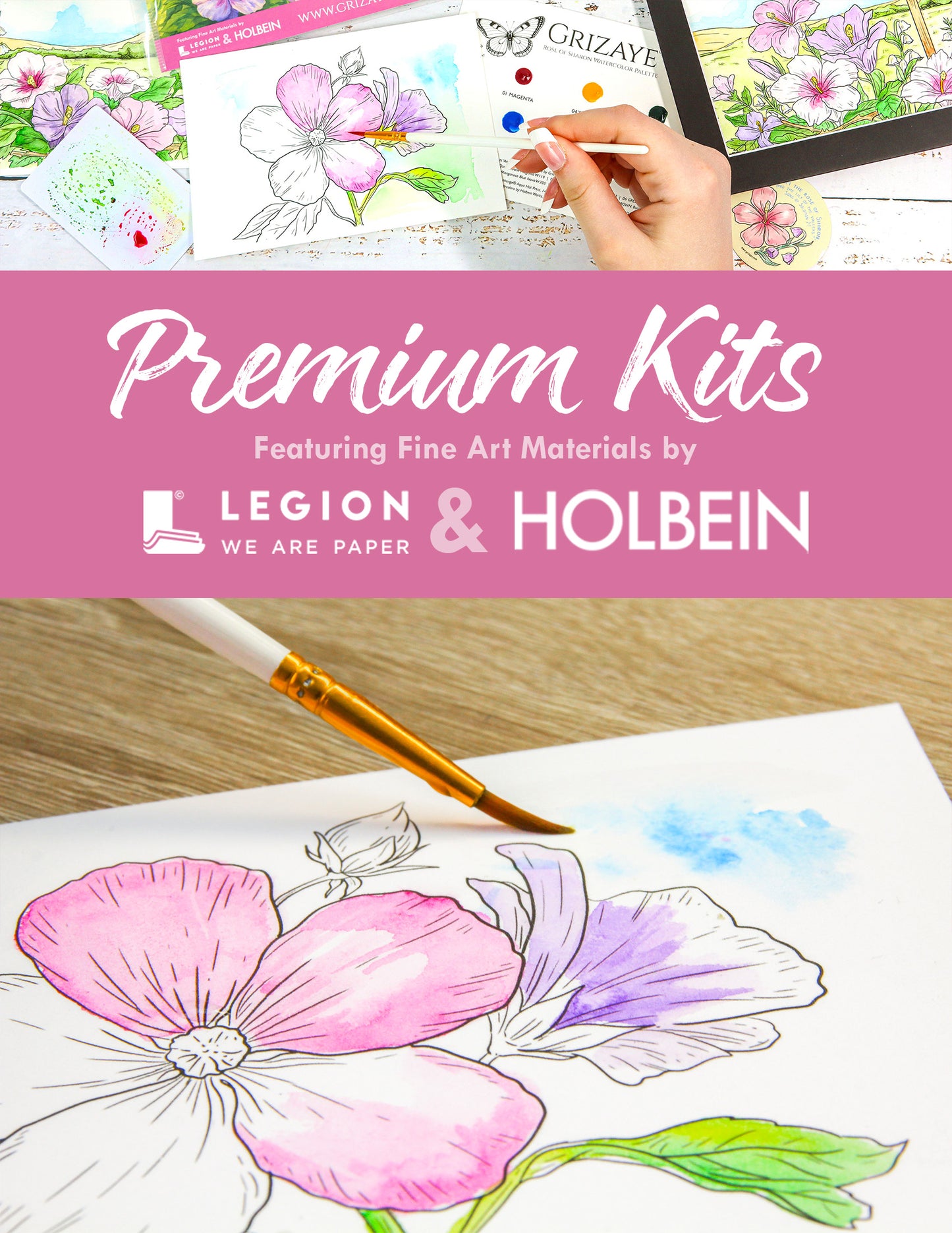 Watercolor Kit: Rose of Sharon