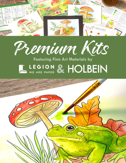 Watercolor Kit: Mushrooms