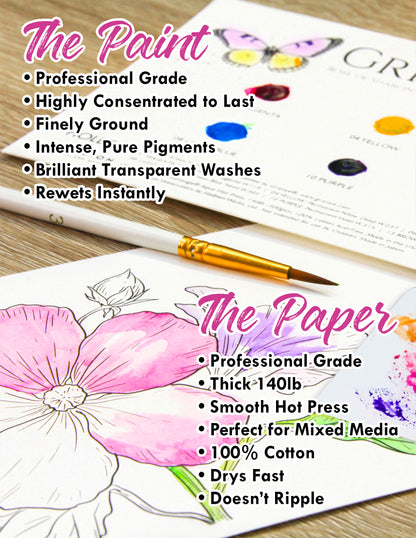Watercolor Kit: Rose of Sharon