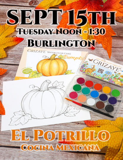 Pumpkin Watercolor Event at El Potrillo