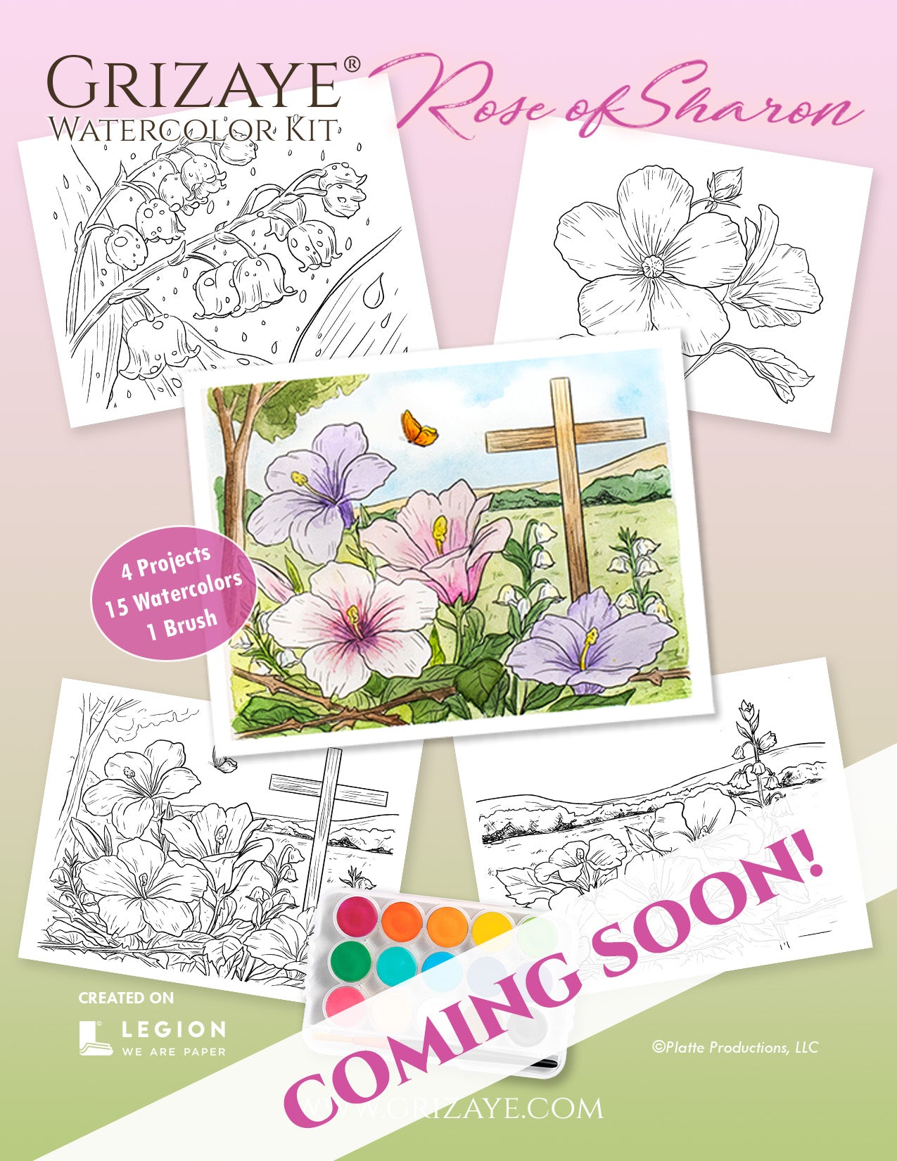 Watercolor Kit: Rose of Sharon