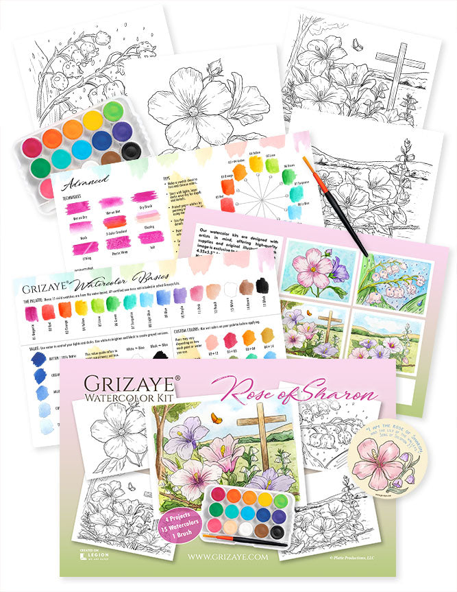 Watercolor Kit: Rose of Sharon