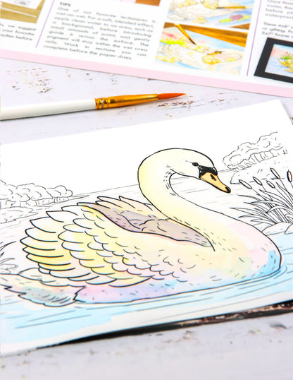 Watercolor Kit: Swan Pond