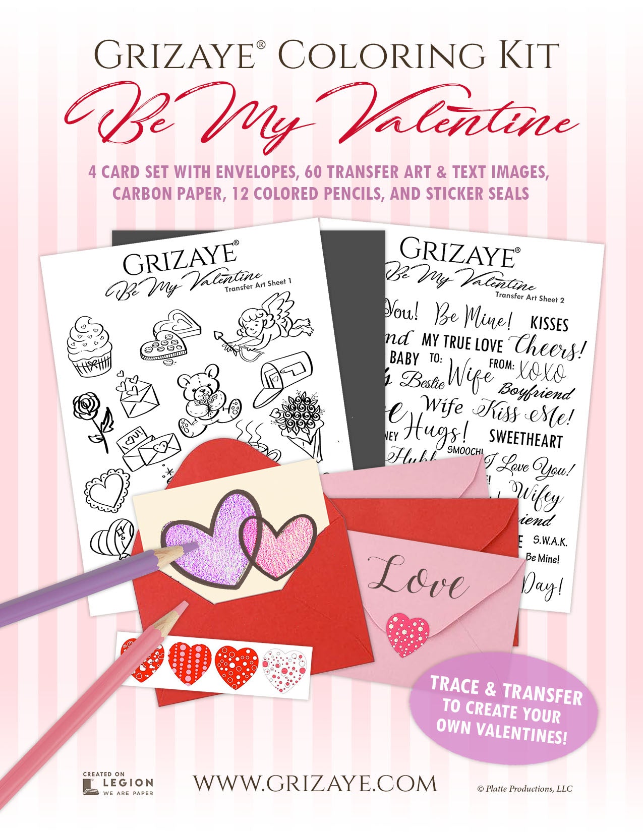 Coloring Kit: Be My Valentine