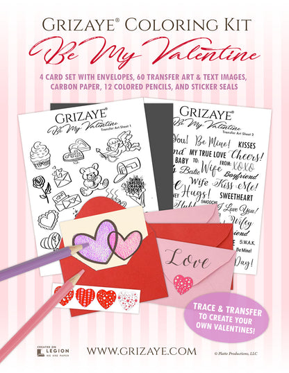 Coloring Kit: Be My Valentine