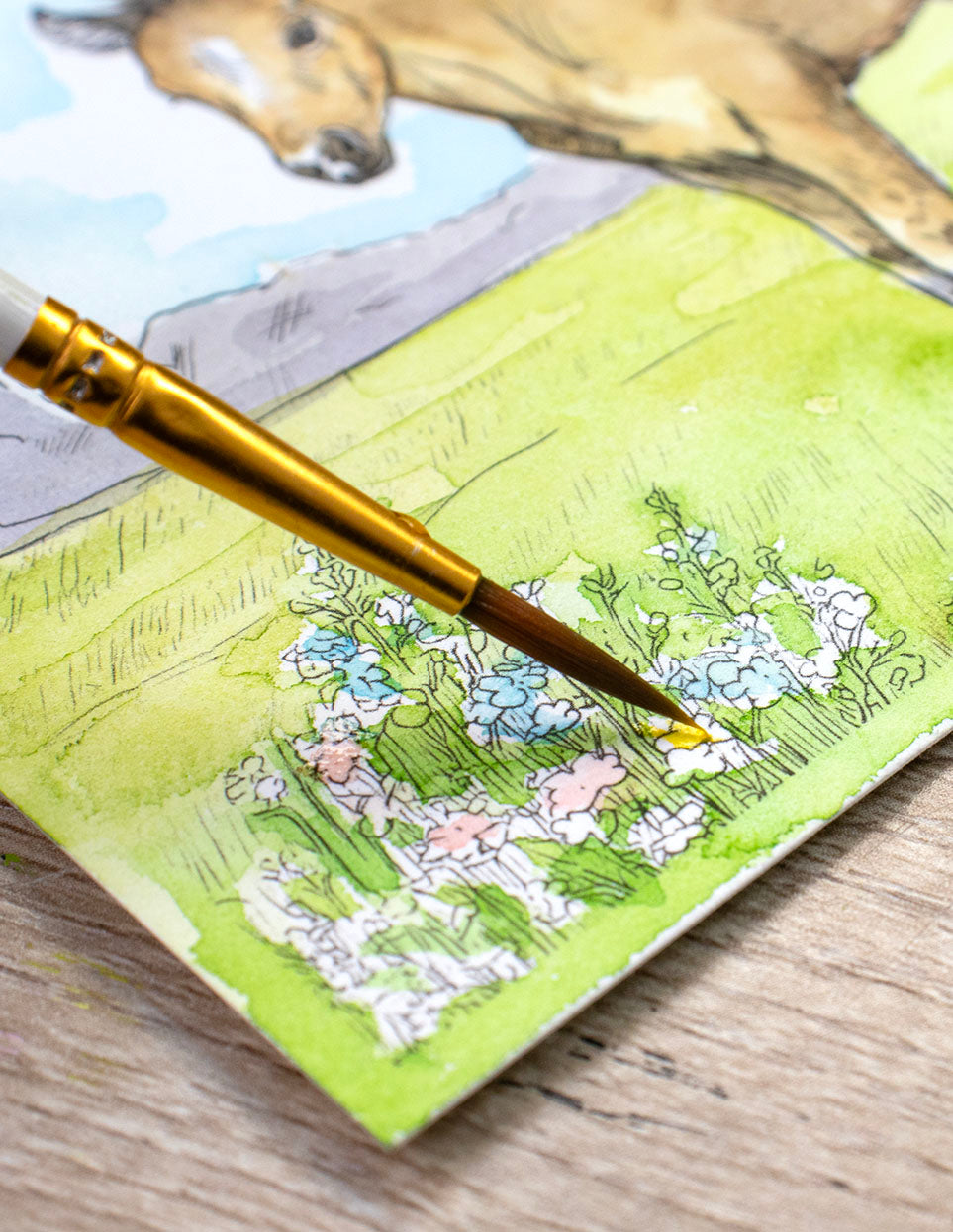 Watercolor Kit: Farm Babies