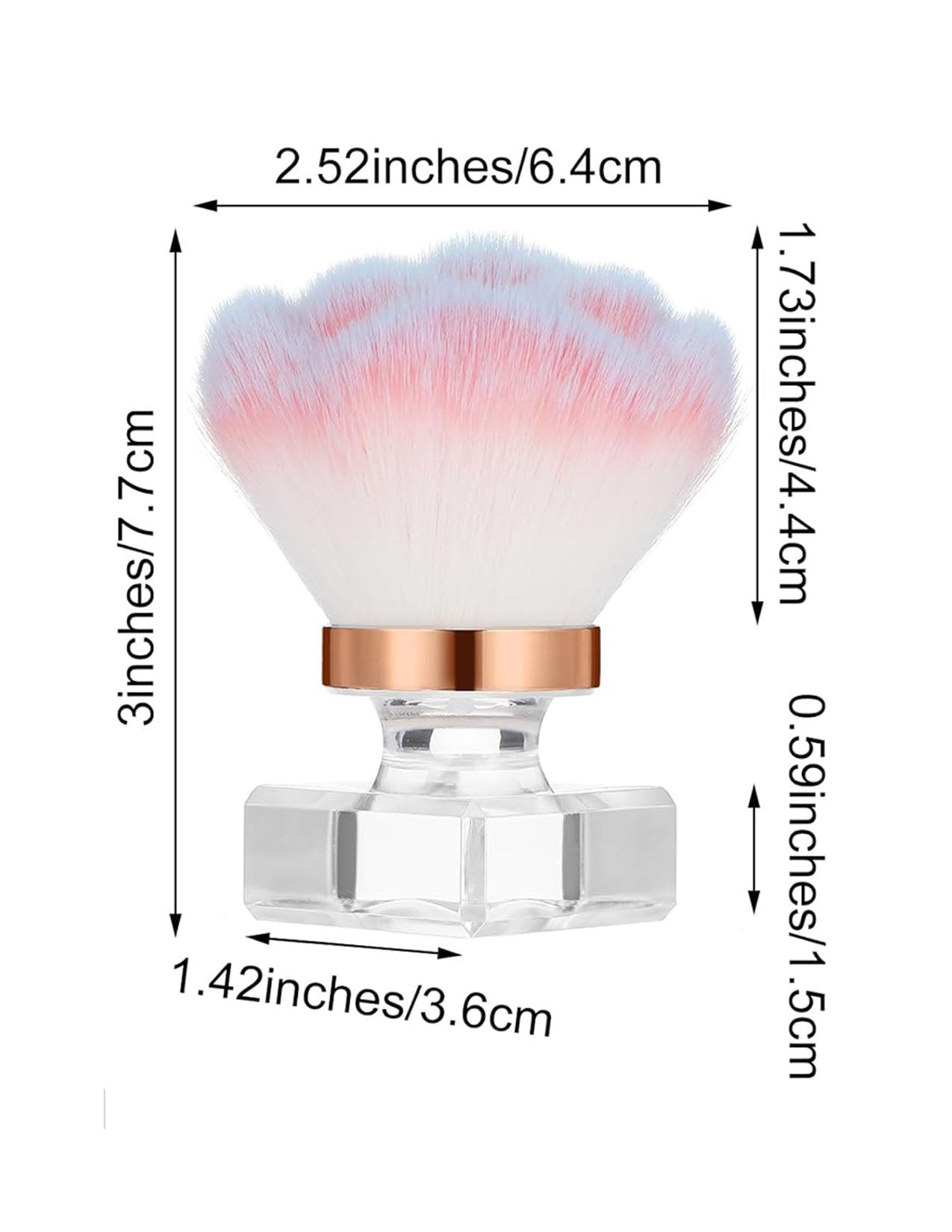 NEW Pink Rose Crumb Brush