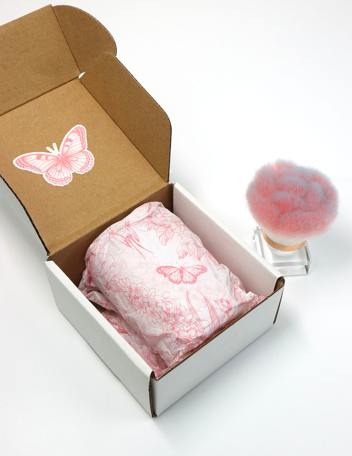 NEW Pink Rose Crumb Brush