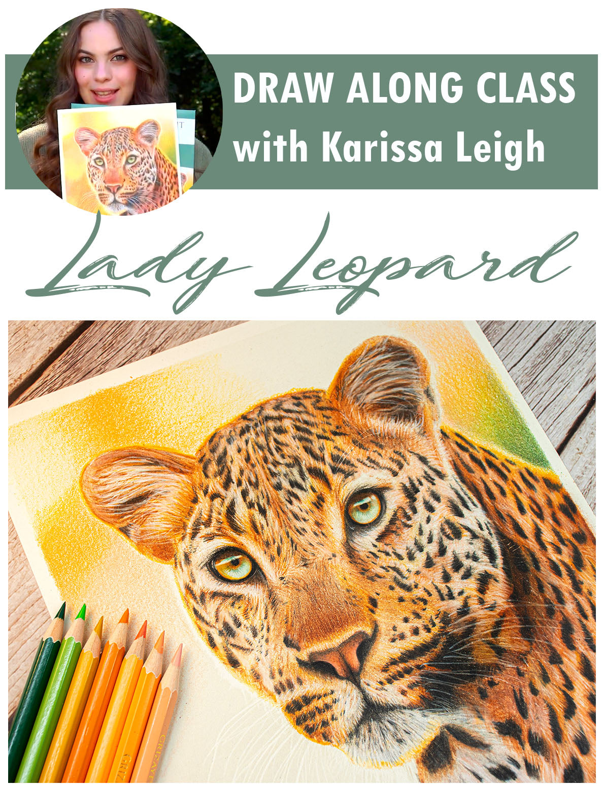 Braw Along Draw Along Class: Lady Leopard β Grizaye Art