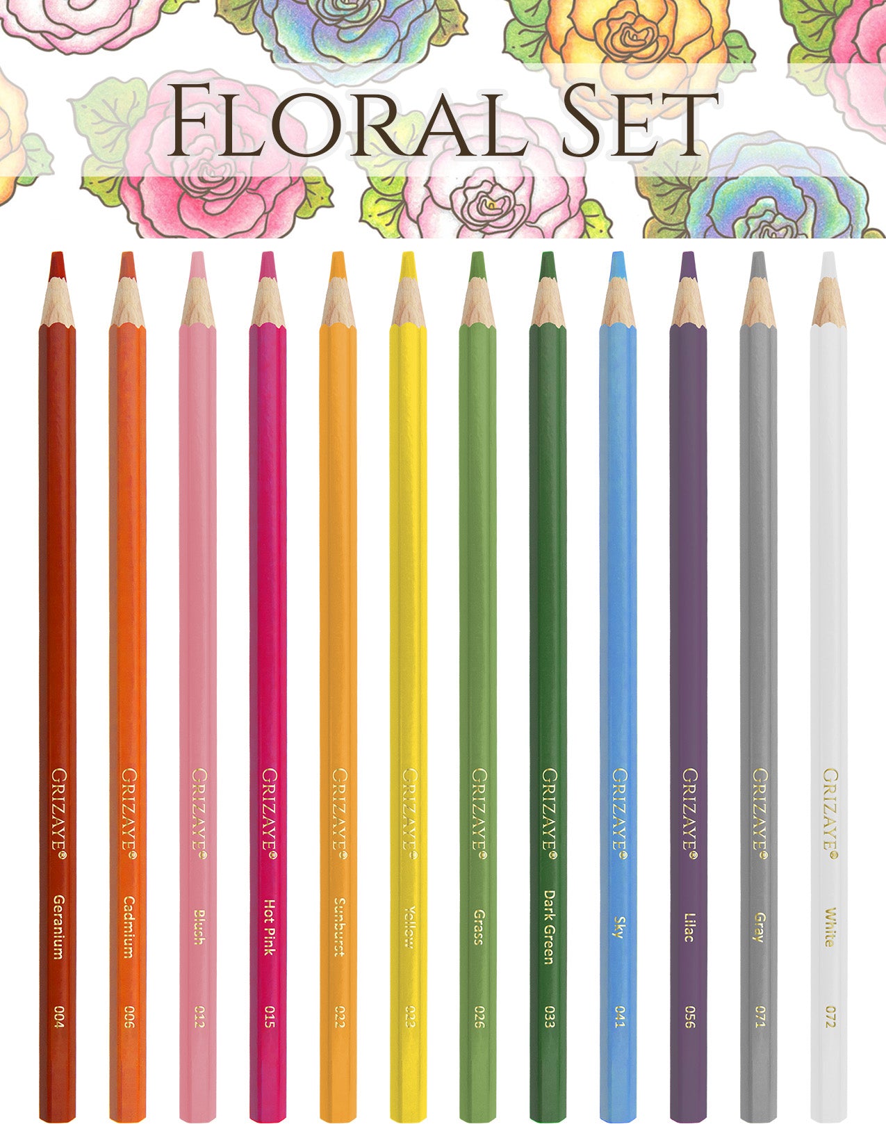 12pc Floral Set