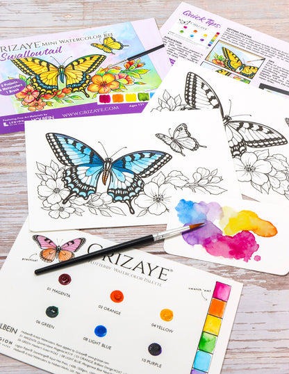 Mini Watercolor Kit: Swallowtail
